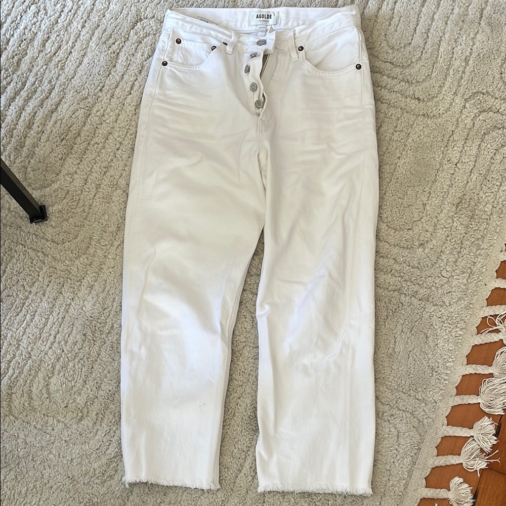 AGOLDE Women's White Jeans